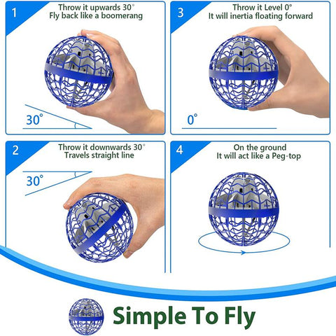 Original Authentic Flying Ball Spinner Boomerang Magic and LED-TB01400-Veeddydropshipping