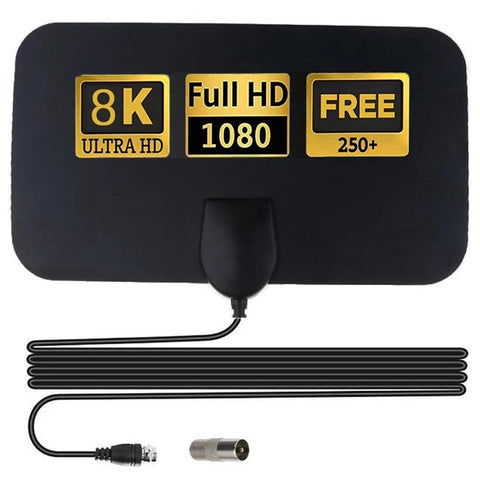 2023 New 8K TV Antenna 4000Mile Digital Aerial HD Flat Design 25DB High -CE00841-Veeddydropshipping