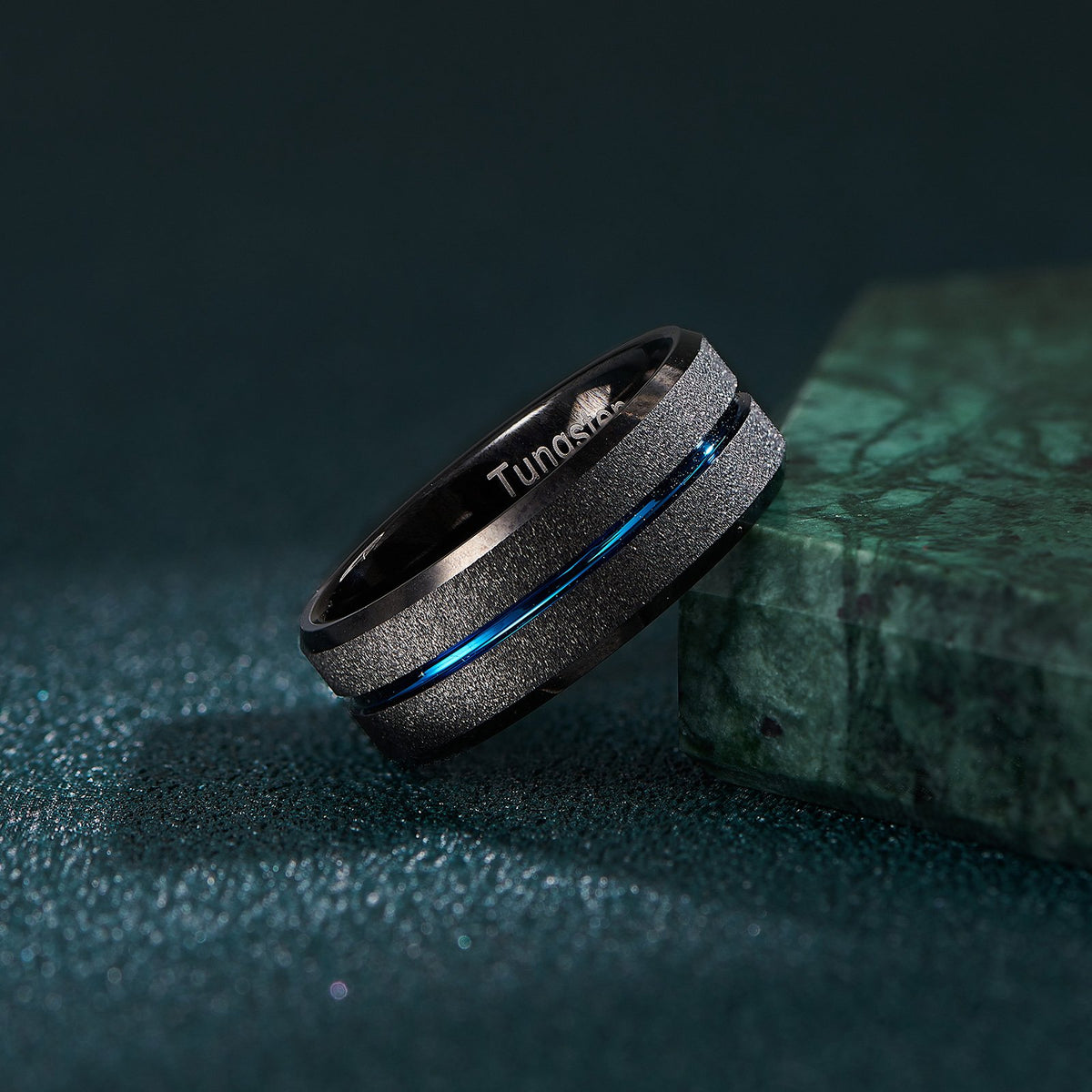 Carbide Wedding Rings for Men Bule Engagement Charm Jewelry -JW00407-Veeddydropshipping