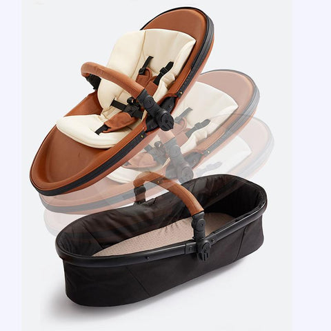 Free Shipping 3in1 Luxury Twin Baby Stroller High Landscape-TB00392-Veeddydropshipping