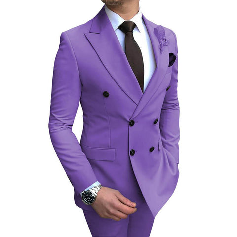 Business Wedding Suits Best Man Blazer Groom Tuxedos-MF01269-Veeddydropshipping