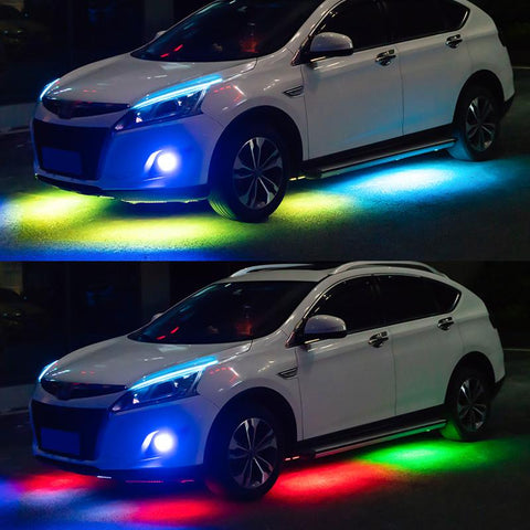 Car Underglow Neon Accent LED Strip Lights App Control RGB Auto-AM00536-Veeddydropshipping