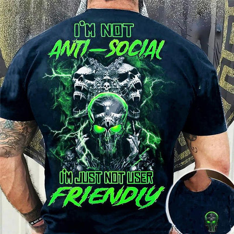 Heavy Metal Phonk Style Printed Men&#39;s Street Hip Hop Trend T-shirt-TB01159-Veeddydropshipping