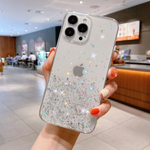 Glitter Shockproof Case for iPhone 14 13 12 11 Pro Max XR XS SE 7 8 PLUS Cover-PA00102+Veeddydropshipping