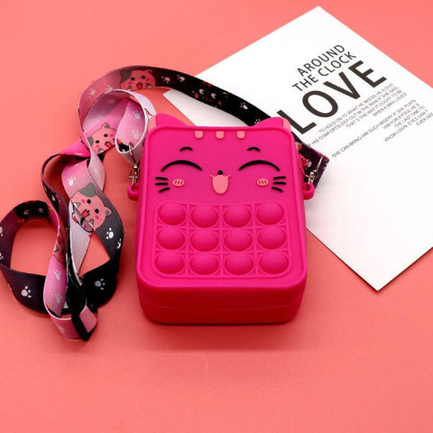 Bags Rainbow Coin Purse Wallet Ladies Bag Silica Simple Dimple-BS00623-Veeddydropshipping