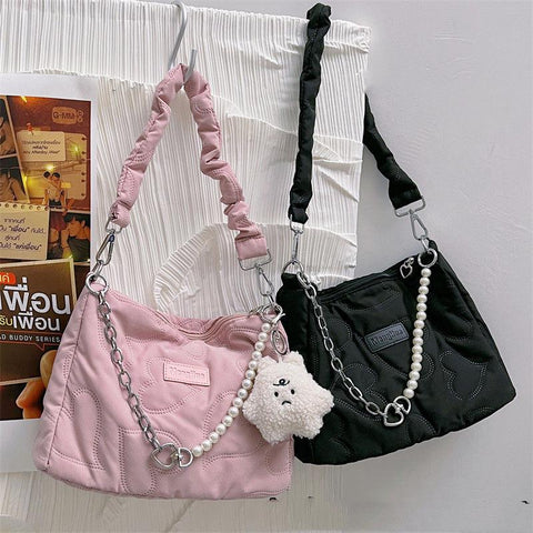 Trend New Chains Shoulder Bag Female Casual Zipper-BS00172-Veeddydropshipping
