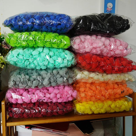 Foam Rose for Bear Artificial Flowers Diy Gifts-HA00645-Veeddydropshipping