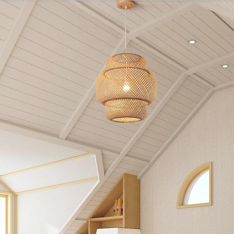 Modern Hand Woven Bamboo Art Chandelier-TI00313-Veeddydropshipping