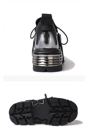 Carved Vintage Rock Shoes 2022 New Dark  Leather Shoes-BS00998-Veeddydropshipping