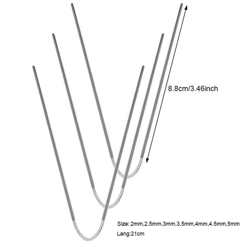Stainless Steel Knitting Needles Round Ring-HA00010-Veeddydropshipping