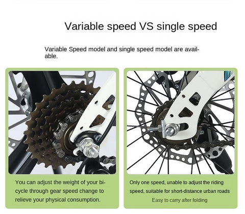 Folding Bicycles For Adults Portable Bike Mountain Bike Mini Bicycles Without -OS01126-Veeddydropshipping