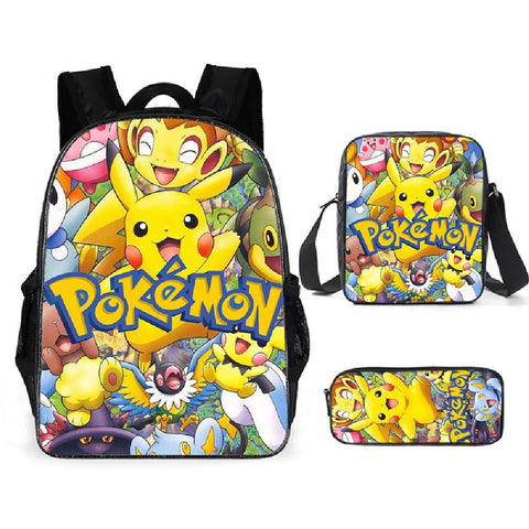 Pokemon Pikachu SchoolBag Storage Bag School Backpack-TB00077-Veeddydropshipping