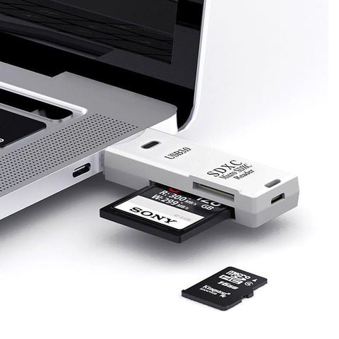 2 IN 1 Card Reader USB 3.0 Micro SD TF Card Memory Reader High Speed -CE01422-Veeddydropshipping
