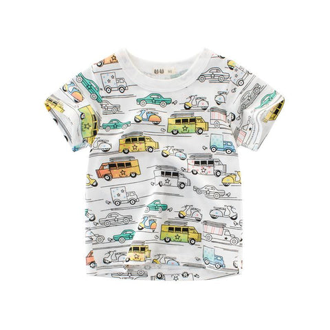 2023 Summer T-Shirt for Boys Girls Kids Short Sleeve Dinosaur Full Print-TB01163-Veeddydropshipping