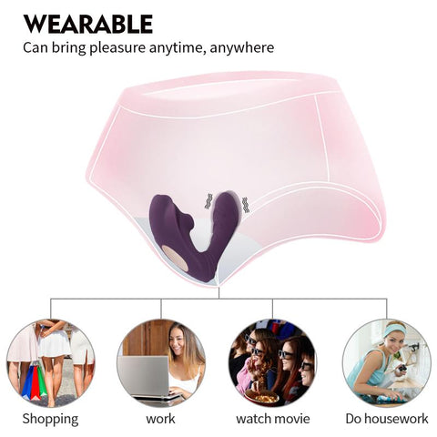 Vagina Sucking Vibrator Vibrating Sucker Oral Sex Suction Clitoris Stimulator -BH01224-Veeddydropshipping