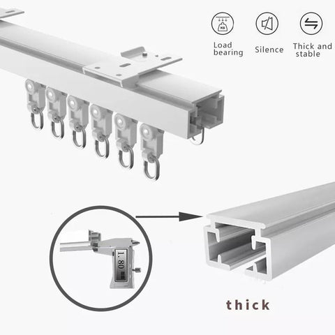Smart Electric Curtain Track for tuya Curtain Motor Super Quite silence-TI01090-Veeddydropshipping
