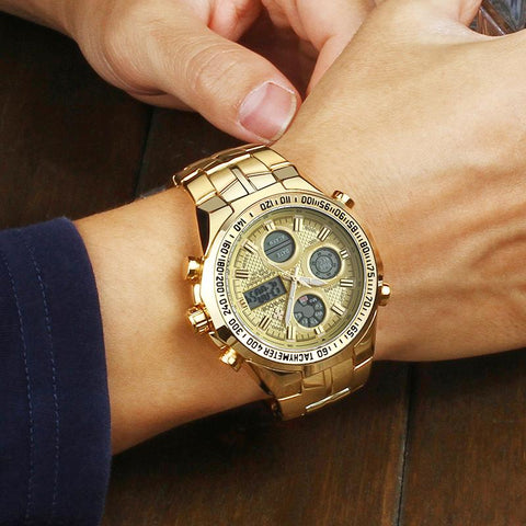 Luxury Watch Mens Original Quartz Wrist Steel Waterproof -JW00771-Veeddydropshipping