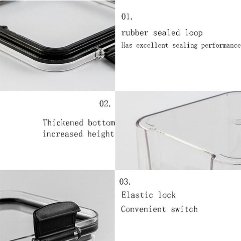 Transparent Food Storage Containers Kitchen Storage-HA00909-Veeddydropshipping