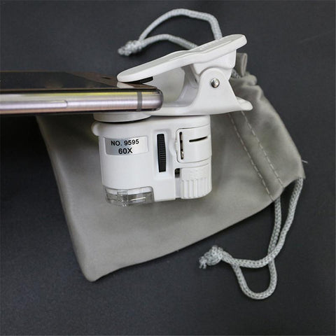 Mobile Phone Microscope Magnifying Glass Mobile Phone Camera Video 60 Times Mini-PA00658-Veeddydropshipping