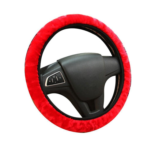 High-density Warm Plush Winter Steering Wheel Protector-AM01493-Veeddydropshipping
