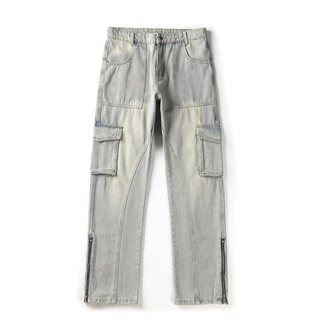 Cargo Jeans Pants Fashion Hi Street Vintage Retro-MF00580-Veeddydropshipping