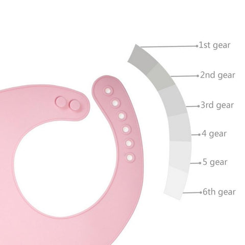 Soft and waterproof baby silicone scarf cute cartoon print baby-TB00717-Veeddydropshipping