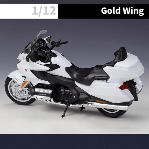 WELLY 1:12 2020 Honda Gold Wing Motorcycle Simulation Alloy Model-TB01432-Veeddydropshipping