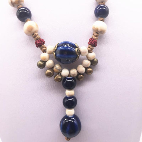 Fashion Ceramics Beads Pendant  style Long Necklace-JW01280-Veeddydropshipping