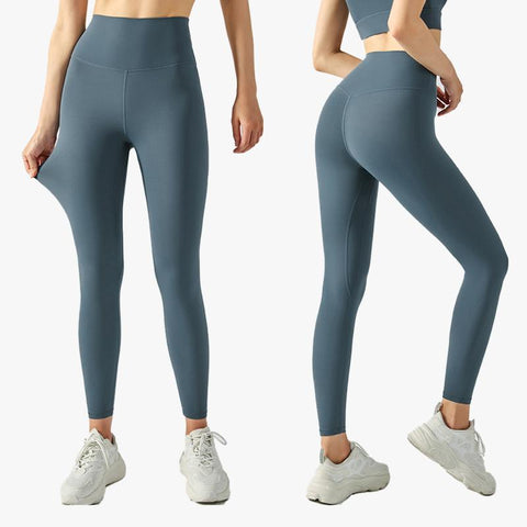 With Logo Yoga Pants High Waist Hip Lift Women Lycra Skin-friendly Running -OS00926-Veeddydropshipping