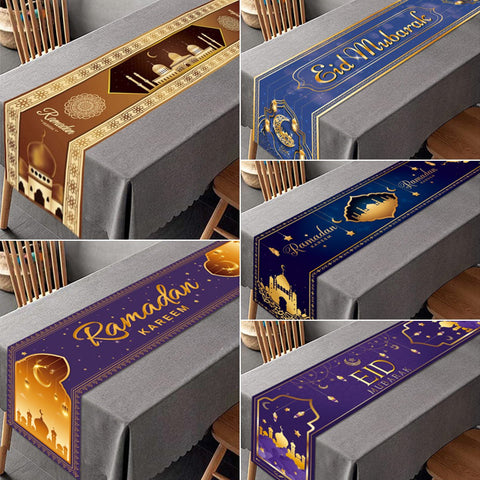 Ramadan Decoration Table Runner EID Mubarak Decor-HA00586-Veeddydropshipping