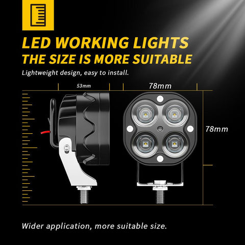 3&quot; Running Lights for Cars Motorcycle Led Bar Fog Lights Headlights-AM00012-Veeddydropshipping