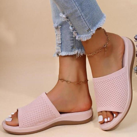 Women Shoe Slip On Breathable Sandals Ladies Slipper Elegant-BS00867-Veeddydropshipping