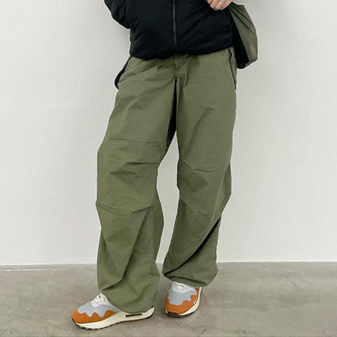Women Cargo Pants High Waist Baggy Wide Leg Pants-WF00374-Veeddydropshipping