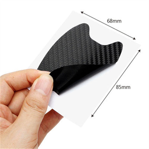 4pcs/Set Carbon Fiber Texture Car Door Handle Cup Scratch Protective-AM00073-Veeddydropshipping