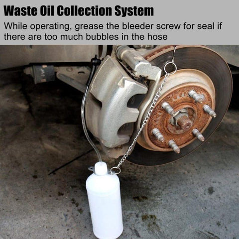 Manual Brake Clutch Fluid Bleeder Kit Car Brake Oil Change Pot-AM00166-Veeddydropshipping
