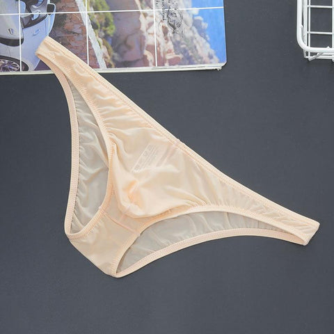 Waist Men Briefs Translucent Bikini Skinny Breathable Underpants-MF01691-Veeddydropshipping