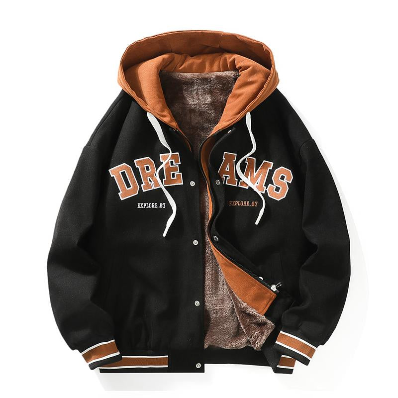 Parkas Men Fashion Hooded Collar Windproof Parka Jacket-Veeddydropshipping