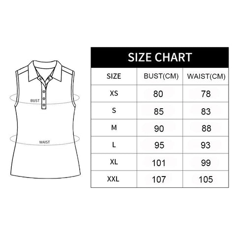 Woman Polo V-Neck with Collar Sports Shirts Quick Dry 50+UV Protection Sleeveless -OS00752-Veeddydropshipping