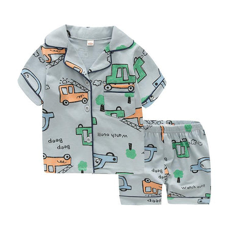 SAILEROAD Cartoon Animals Pajamas For Boys Dinosaurs-TB01090-Veeddydropshipping