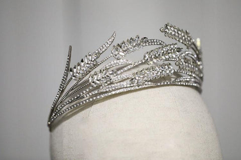 Trendy Crown Wedding Hair Accessory Women Hairwear Bridal -JW00500-Veeddydropshipping