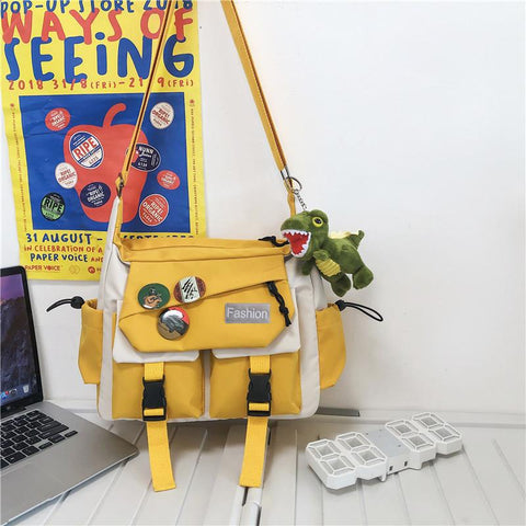 Bags for Women Nylon Messenger Bag Youth Girls Boys-BS00418-Veeddydropshipping