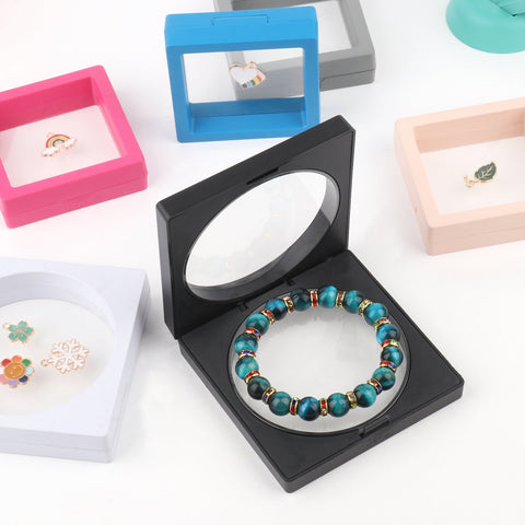 Black Jewelry Storage Box 3D Packaging Case Gemstone Display-JW01657-Veeddydropshipping