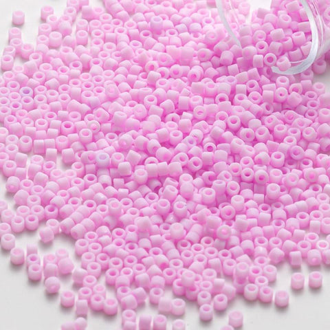 Glass  Beads  Matte Solid Color Frosted Glass Beads  -JW01490-Veeddydropshipping