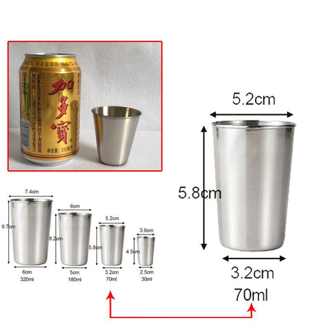 Outdoor Stainless Steel Cups Shots Set-HA01276-Veeddydropshipping
