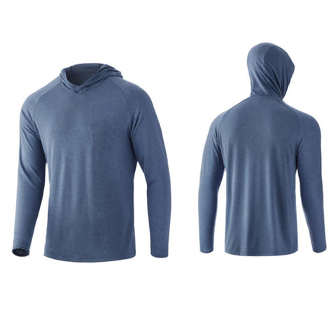 Fishing Shirts HUK Fish Clothing Long Sleeve T-shirt UPF 50 Hood Sun Protection -OS00488-Veeddydropshipping