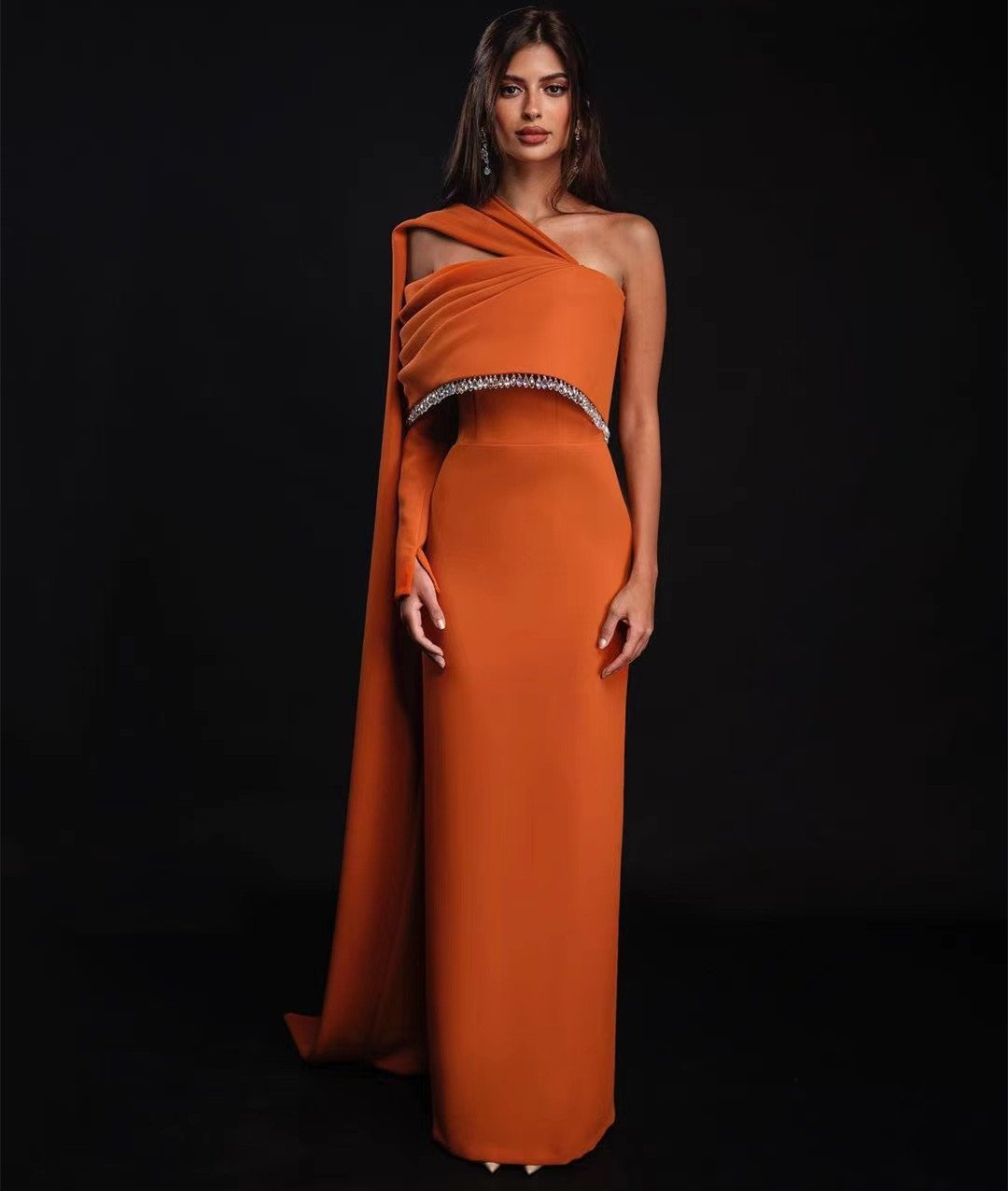 Women Long Sleeve Prom Dresses-WF01554-Veeddydropshipping