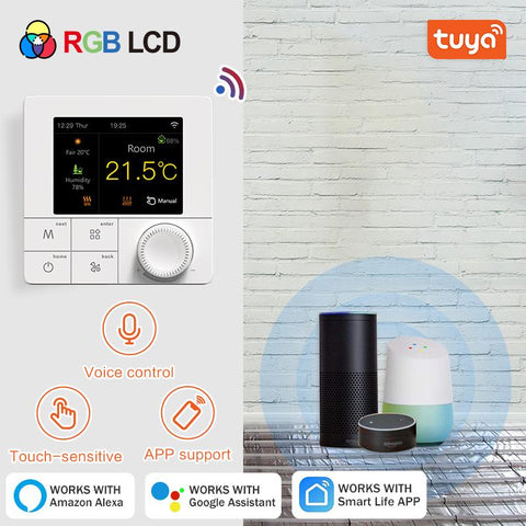 Tuya  WiFi Thermostat Electric Floor Heating Water/Gas Boiler Smart Termostato-TI01008-Veeddydropshipping