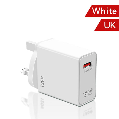 120W Super Fast Charging USB Charger EU/US/UK Plug-PA00039-Veeddydropshipping