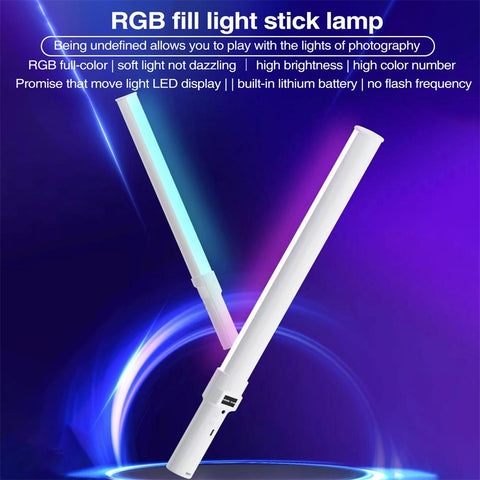 Handheld RGB Colorful Video Stick Light 50CM LED Light Wand CRI -CE00457-Veeddydropshipping