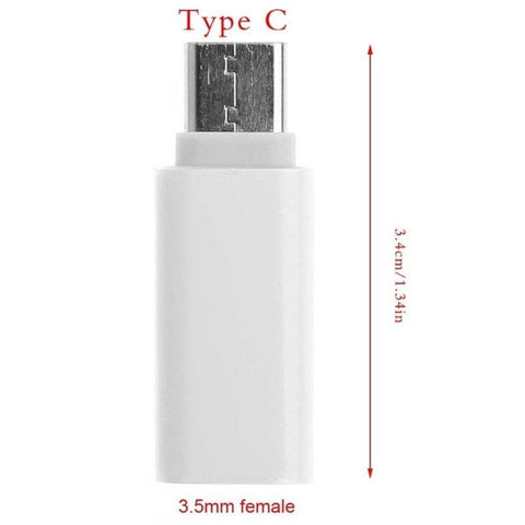 Earphone Headphone Connector USB-C Type C to 3.5mm Jack Audio Adapter Male to Female-CE00201-Veeddydropshipping